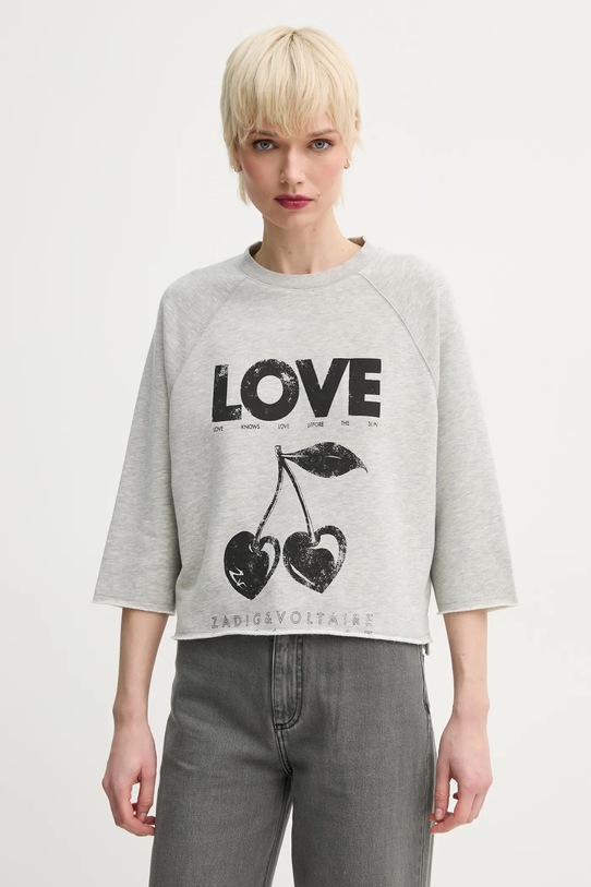 ZADIG&VOLTAIRE bluza pozostałe szary JWSS01618.50