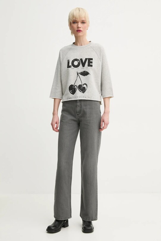ZADIG&VOLTAIRE bluza JWSS01618.50 szary SS25
