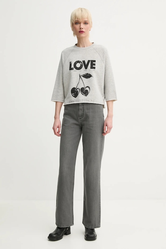 ZADIG&VOLTAIRE bluza JWSS01618.50 szary SS25