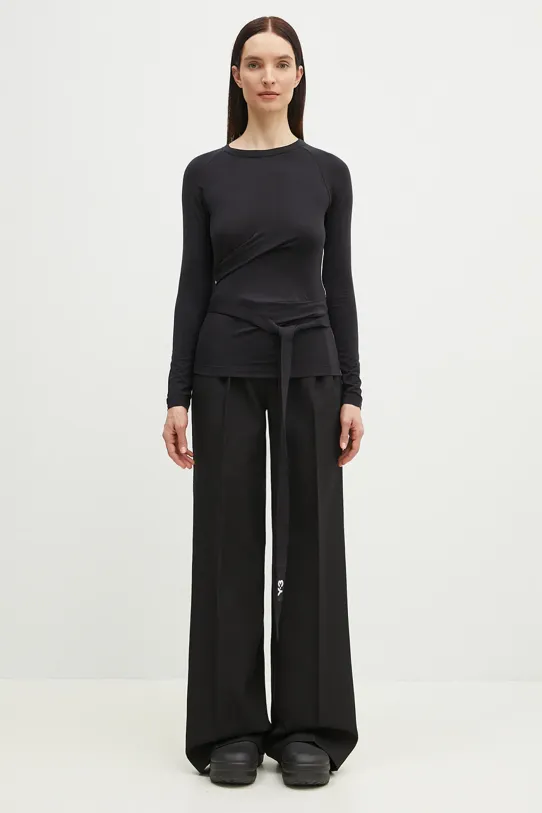 Y-3 camicia a maniche lunghe TNCL Longsleeve Tee slim nero JD6003