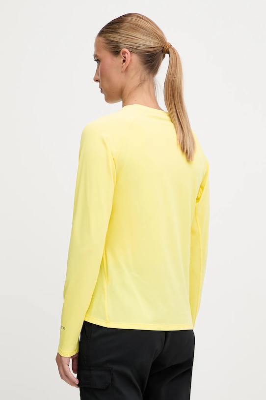 Odzież Jack Wolfskin longsleeve sportowy Prelight Swift A63799 żółty