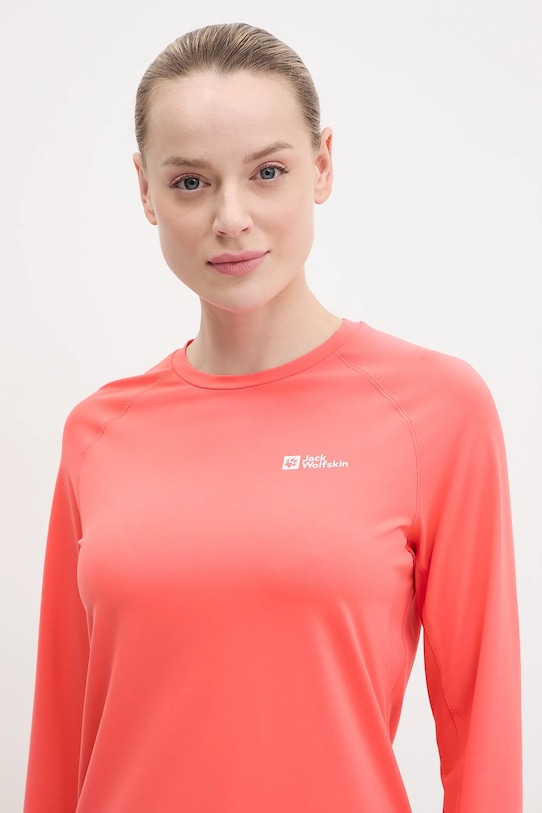 Jack Wolfskin longsleeve sportowy Prelight Swift pomarańczowy A63799
