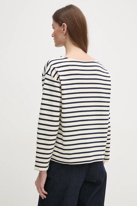 Îmbrăcăminte Tommy Hilfiger longsleeve din bumbac WW0WW45437 bej