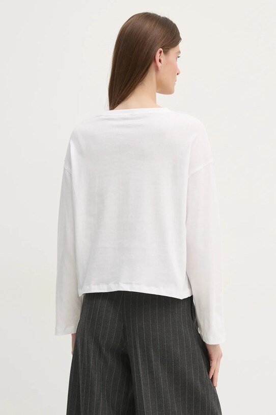 Odzież Tommy Hilfiger longsleeve bawełniany UW0UW05948 biały