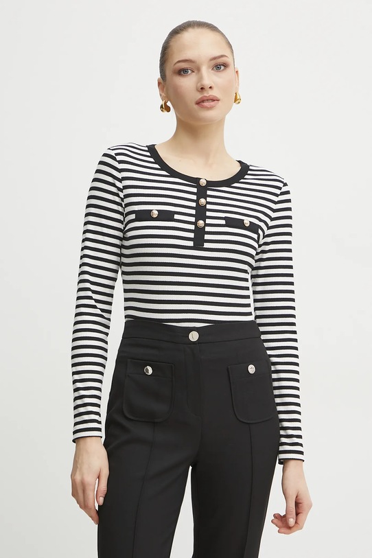 Tričko s dlouhým rukávem Morgan TSCOOP slim černá TSCOOP