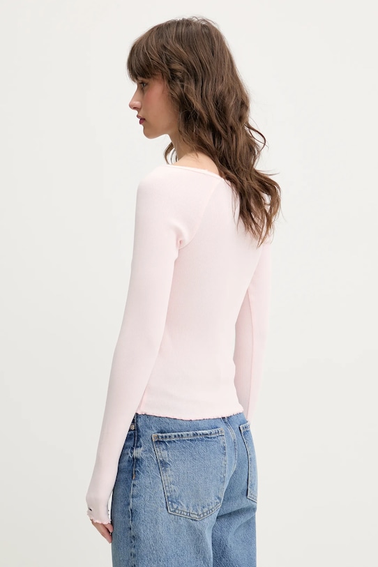 Одяг Лонгслів Tommy Jeans DW0DW20236 рожевий