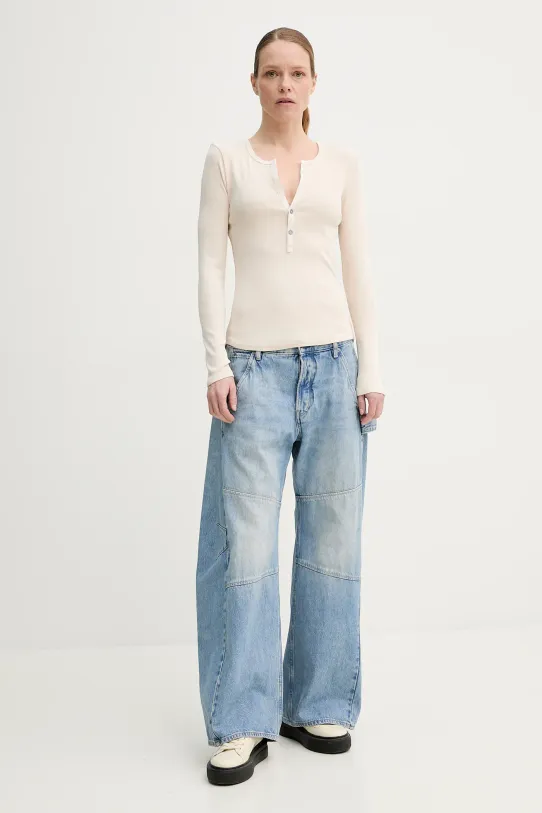 Лонгслив G-Star Raw D26140.D968 бежевый SS25