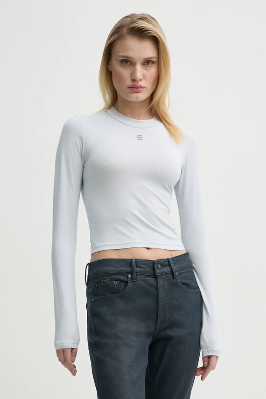 G-Star longsleeve uni albastru D26357.3310