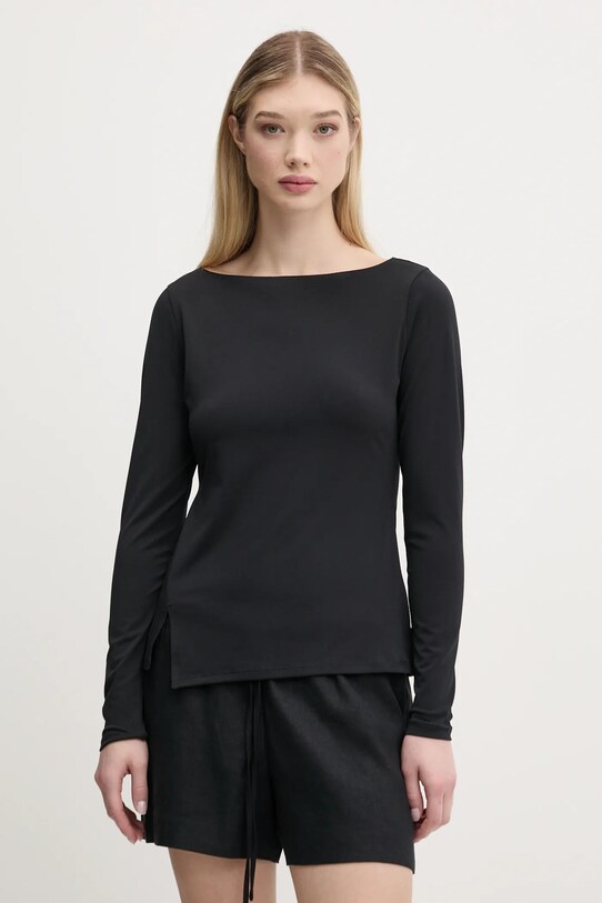 Abercrombie & Fitch camicetta semplice nero KI139.5210.900