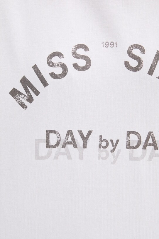Miss Sixty longsleeve din bumbac 6S1SJ37800 alb