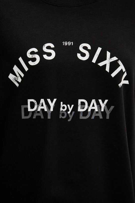 Miss Sixty longsleeve din bumbac 6S1SJ37800 negru