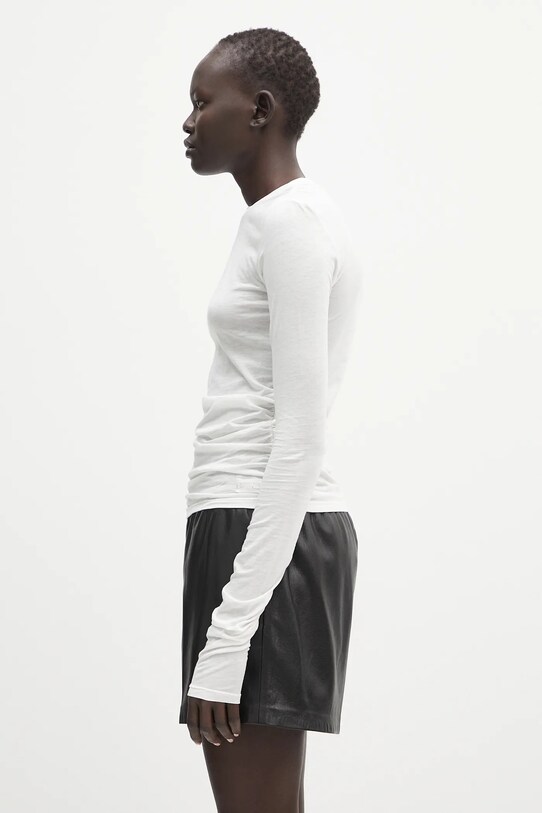 Bavlnené tričko s dlhým rukávom Our Legacy Strain Slim Longsleeve W2256SW biela SS25