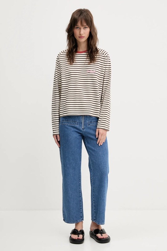 Tričko s dlhým rukávom Bimba Y Lola 251BR7436.10600 béžová SS25