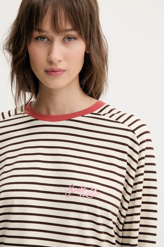 Tričko s dlhým rukávom Bimba Y Lola béžová 251BR7436.10600