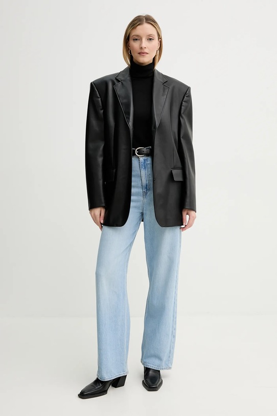 Tričko s dlouhým rukávem Marc O'Polo M10221152521 černá SS25