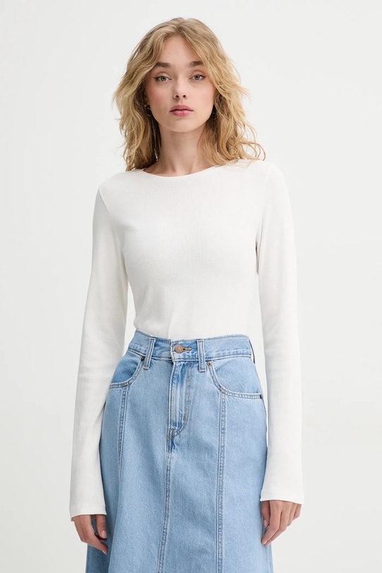 Marc O'Polo longsleeve uni alb 5000005775