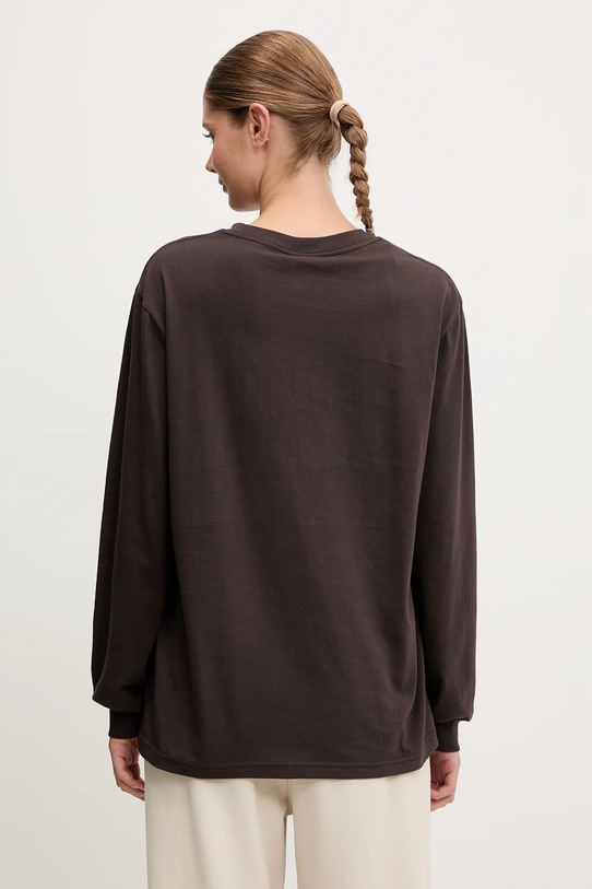 Одежда Хлопковый лонгслив P.E Nation Volume 252L178 коричневый