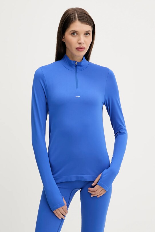Pangaia longsleeve Plant-Stretch Zipped Long Sleeve Top pozostałe niebieski 10002426