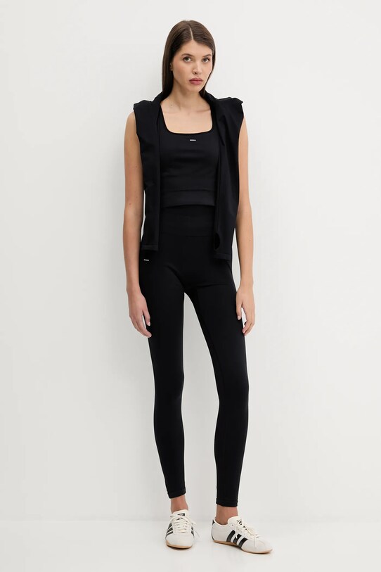 Pangaia longsleeve Plant-Stretch Zipped Long Sleeve Top 10002426 negru SS25