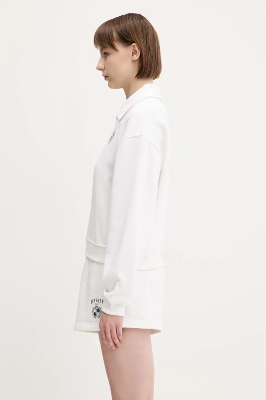 Mikina Sporty & Rich Bh Crest Soft Polo ST086626256WH01 bílá SS25