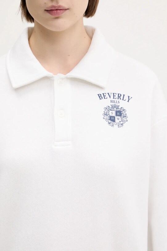 Sporty & Rich bluza Bh Crest Soft Polo biały ST086626256WH01