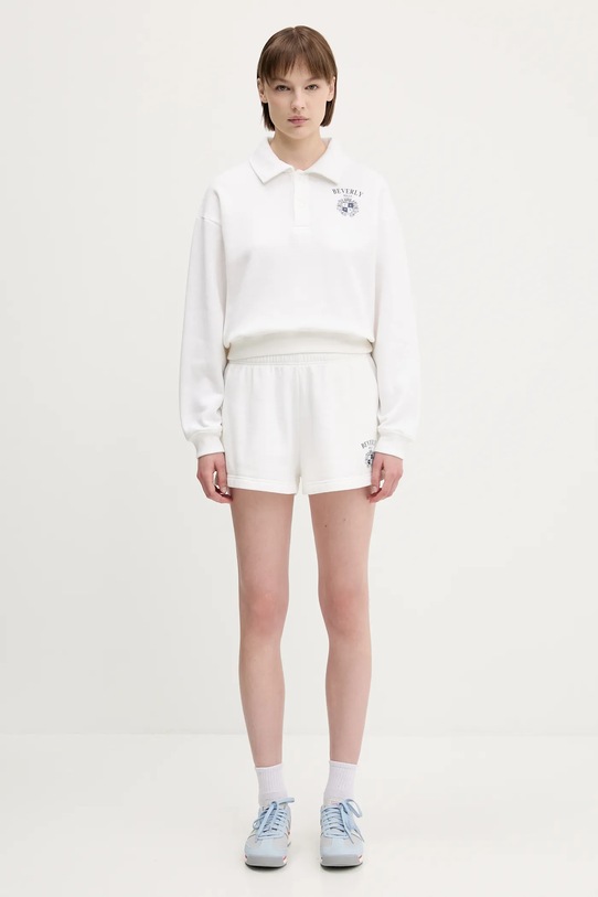 Mikina Sporty & Rich Bh Crest Soft Polo ST086626256WH01 bílá