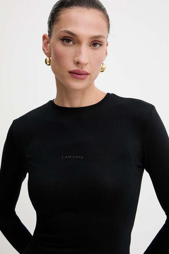 La Mania longsleeve negru GIN.LONGSLEEVE