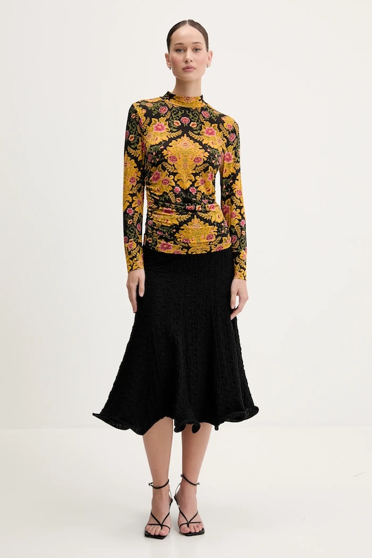 Блуза с дълги ръкави Farm Rio 329194 жълт SS25