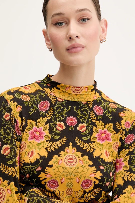 Блуза с дълги ръкави Farm Rio жълт 329194