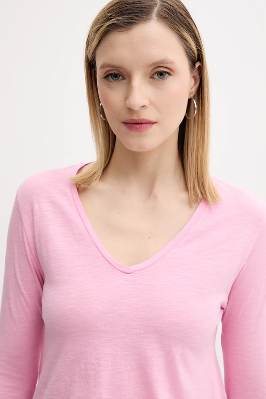 American Vintage longsleeve JAC52VE25 różowy