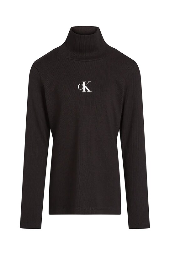 Дитячий лонгслів Calvin Klein Jeans IG0IG02808.PPYA чорний SS25