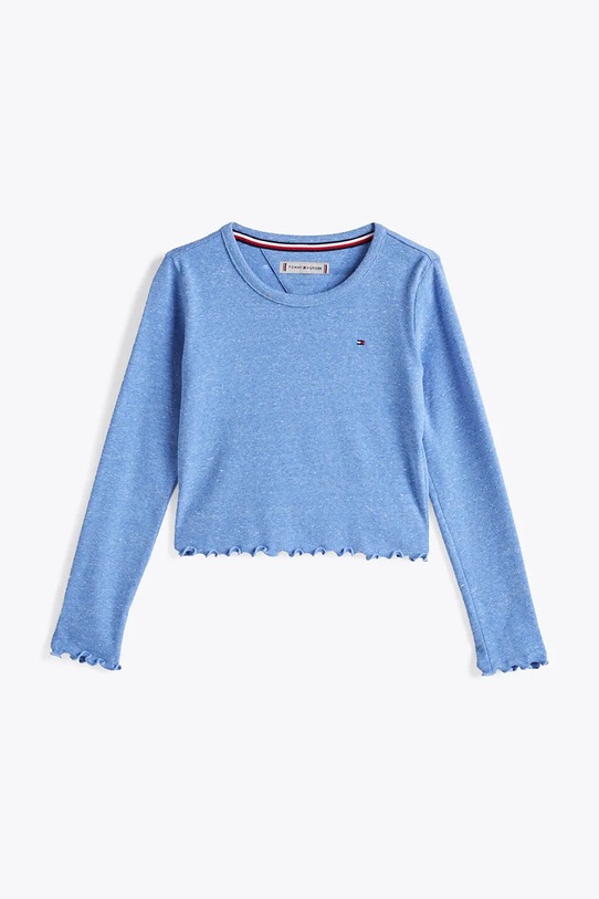 Tommy Hilfiger longsleeve copii KG0KG08299.128.176.PPYA albastru SS25