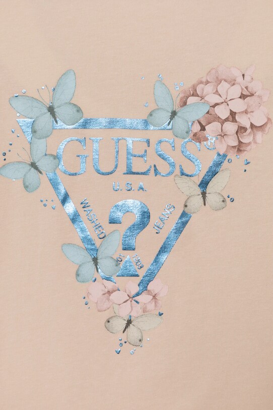 Девочка Детский лонгслив Guess K5RI08.K6YW4.PPYA оранжевый