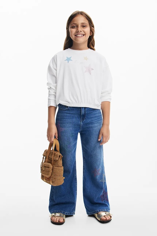 Desigual longsleeve din bumbac pentru copii 25SGTK13