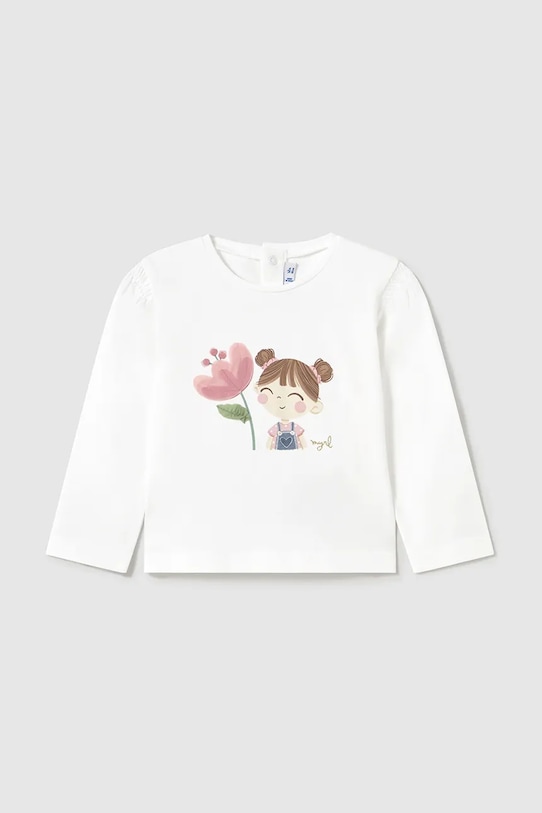 Otroška dolga majica Mayoral Z elastanom roza 1050.4G.Baby.PPYA