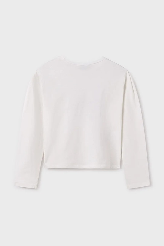 Fete Mayoral longsleeve din bumbac pentru copii 6031.8A.Junior.PPYA bej