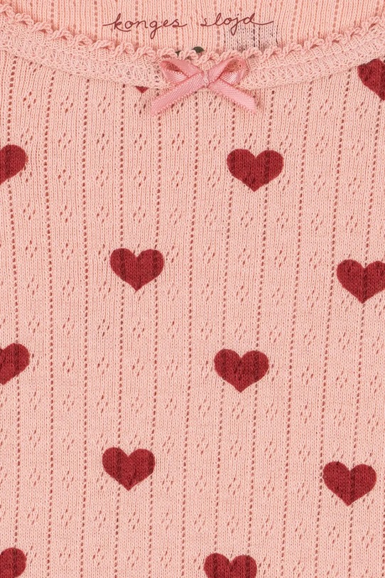 Детска блуза с дълги ръкави Konges Sløjd MINNIE BLOUSE GOTS розов KS102583