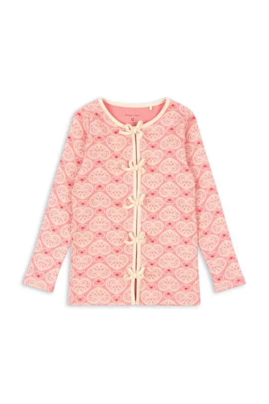 Konges Sløjd maglietta a maniche lunghe per bambini ELLA LS TEE GOTS KS102667 rosa SS25