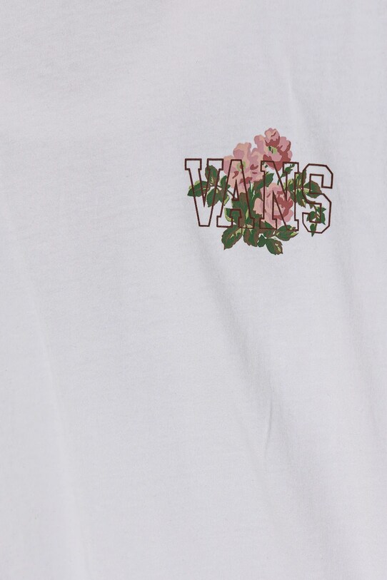 Fete Vans longsleeve din bumbac pentru copii The Carn VN000MEWWHT1 alb