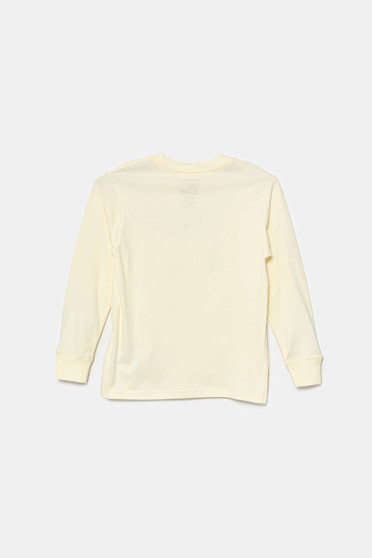 Vans longsleeve din bumbac pentru copii Cuddle Bear VN000MG7E301 galben SS25