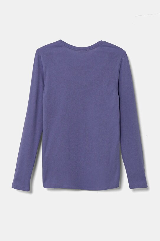 United Colors of Benetton longsleeve din bumbac pentru copii 3I9WC10MY.G.Seasonal violet SS25