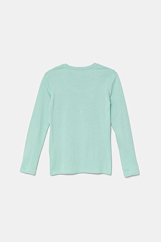 Dječja pamučna majica dugih rukava United Colors of Benetton 3I9WC10MY.G.Seasonal tirkizna SS25
