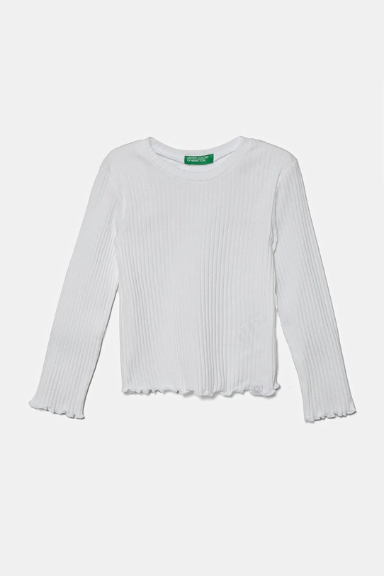 United Colors of Benetton longsleeve bebelusi uni alb 3F1AG10I0.P.Seasonal