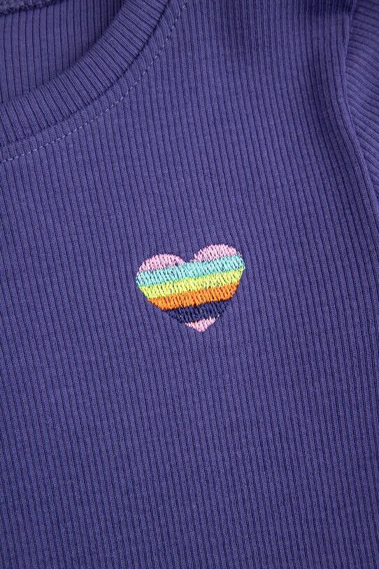 Detské tričko s dlhým rukávom Coccodrillo fialová WC5143104CGK