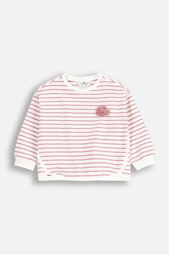 Majica dugih rukava za bebe Coccodrillo Planet friendly bež WC5143102DGN