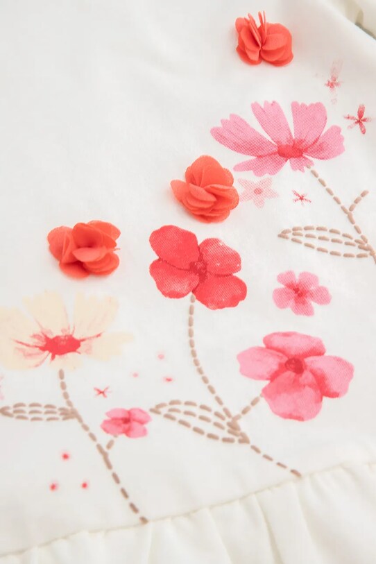 Otroška dolga majica Coccodrillo bež WC5143103NGN