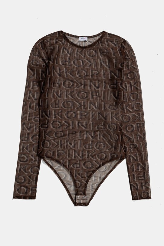 Otroški body Pinko Up KFBD001.0.TU022 rjava SS25