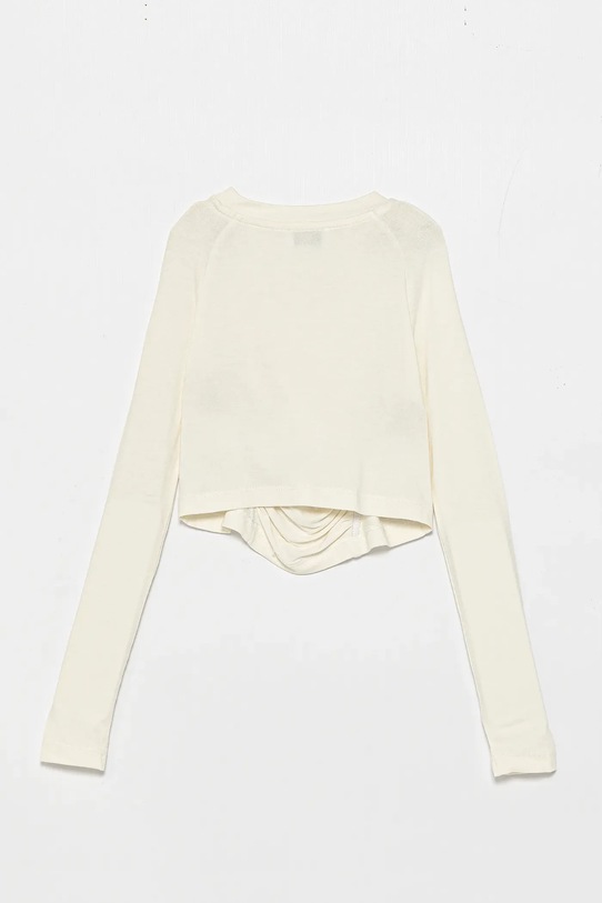 Дитячий лонгслів Pinko KFTS008.0.JV016 бежевий SS25