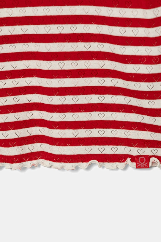 Deklice Otroška dolga majica United Colors of Benetton 33LQC10OM.G.Seasonal rdeča