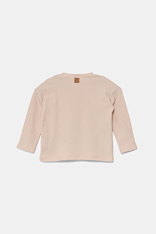 United Colors of Benetton baba pamut hosszú ujjú 3X3MA105Y.G.W.Seasonal rózsaszín SS25